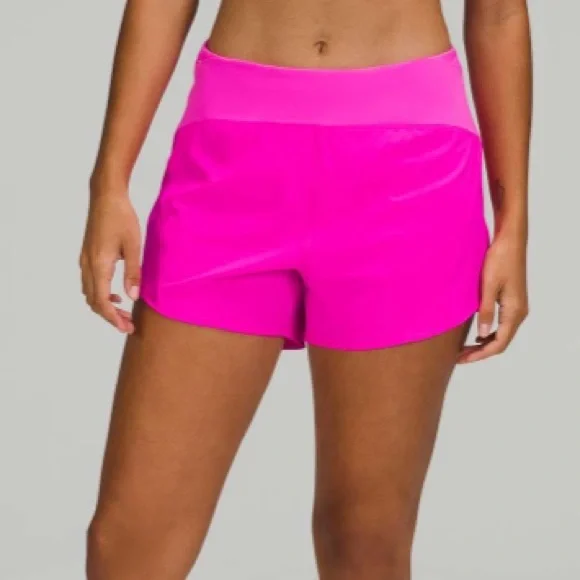 Lululemon Essential Running HR Short 4” Pow Pink - Picture 1 of 6